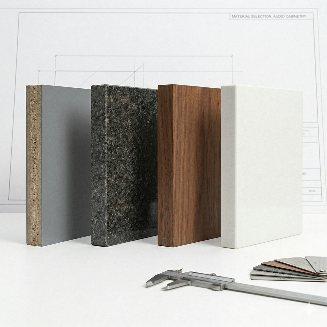 The physics of loudspeaker cabinets - material